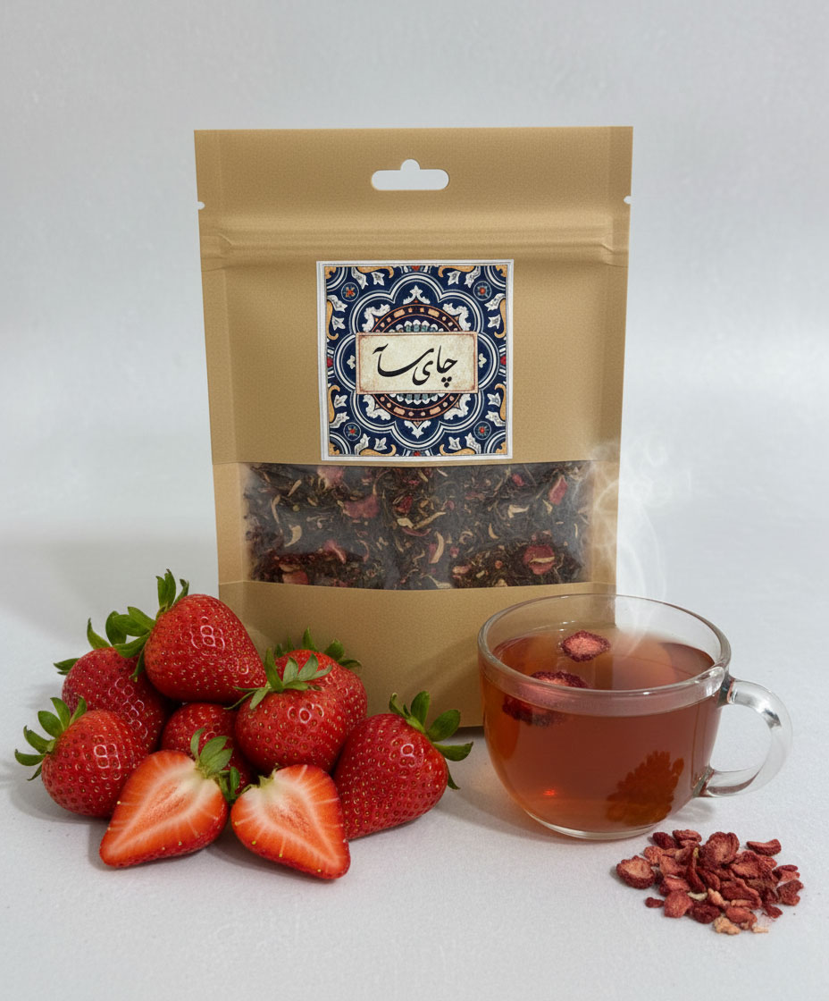 چای توت فرنگی خارجی